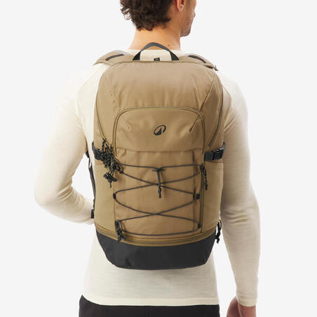 Рюкзак Arpenaz 500 для туризму 30 л коричневий