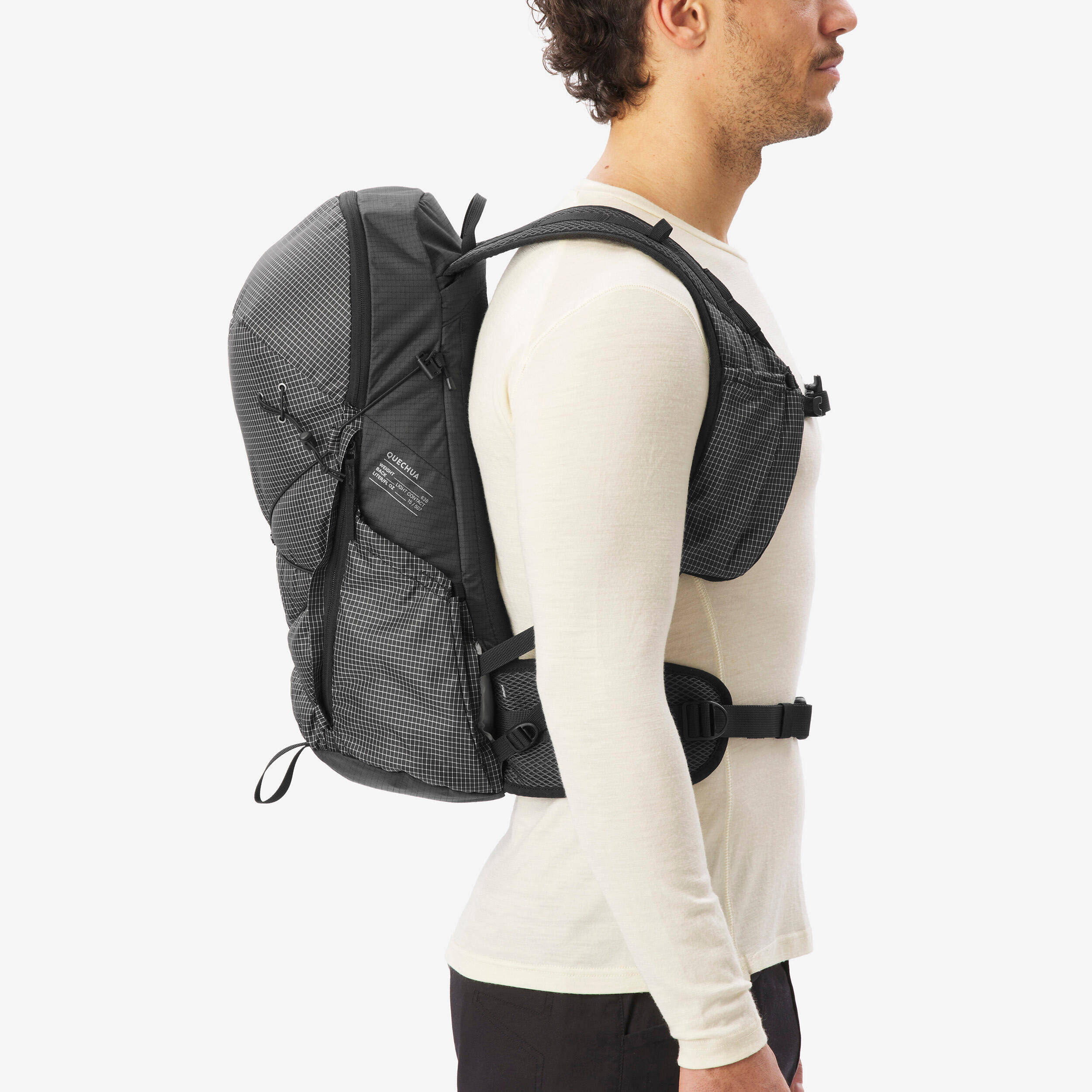 Hiking backpack MH500 LIGHT 15 L - Black -  5