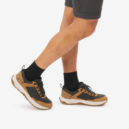 Черевики шкіряні чоловічі NH500 водонепроникні для туризму коричневі