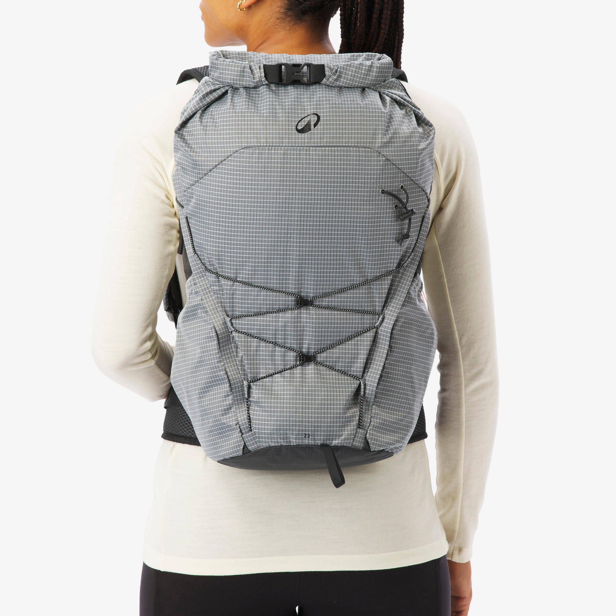 Mountain hiking backpack, MH500 LIGHT 22 L - Grey -  3