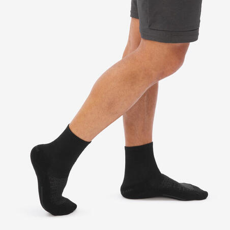 Шкарпетки 100 високі для туризму 2 пари в упаковці чорні