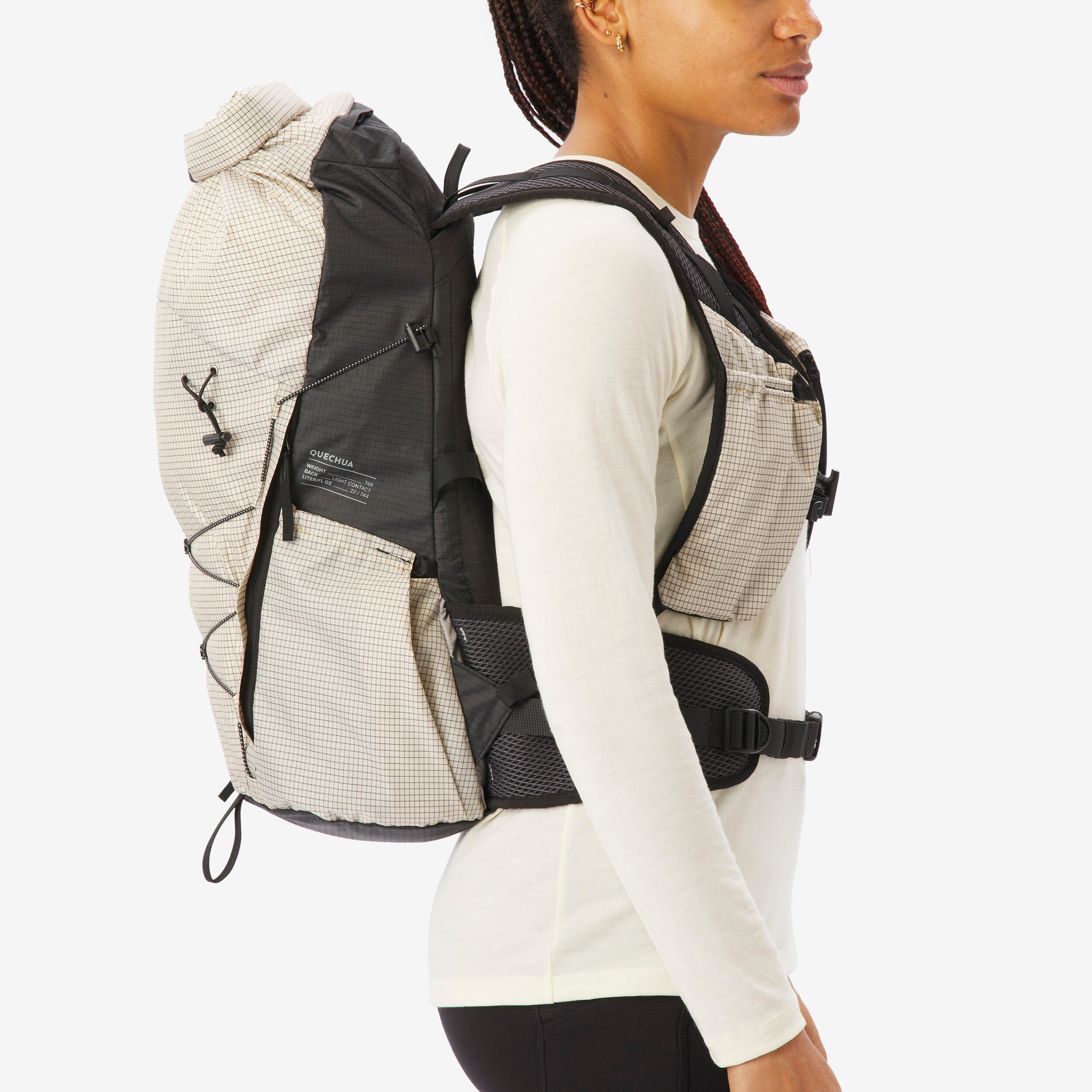 Sac à dos de randonnée montagne, MH500 LIGHT 22L beige 9/19