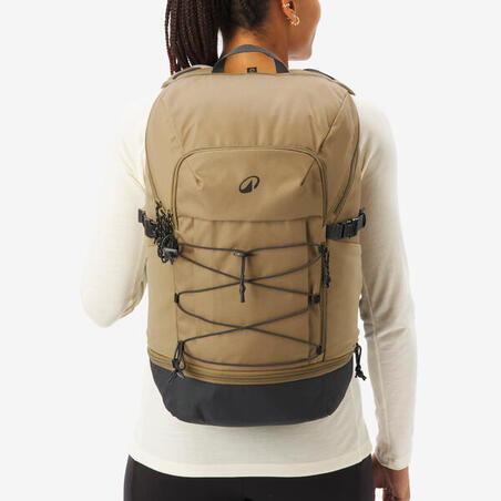 Рюкзак Arpenaz 500 для туризму 30 л коричневий