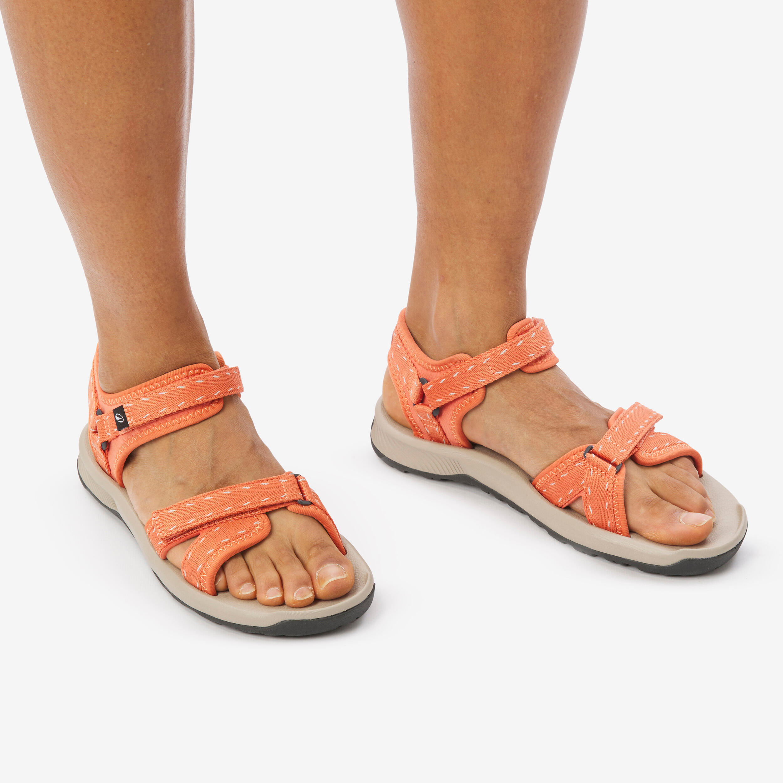 Sandales de randonnée femme, NH500 orange 6/6
