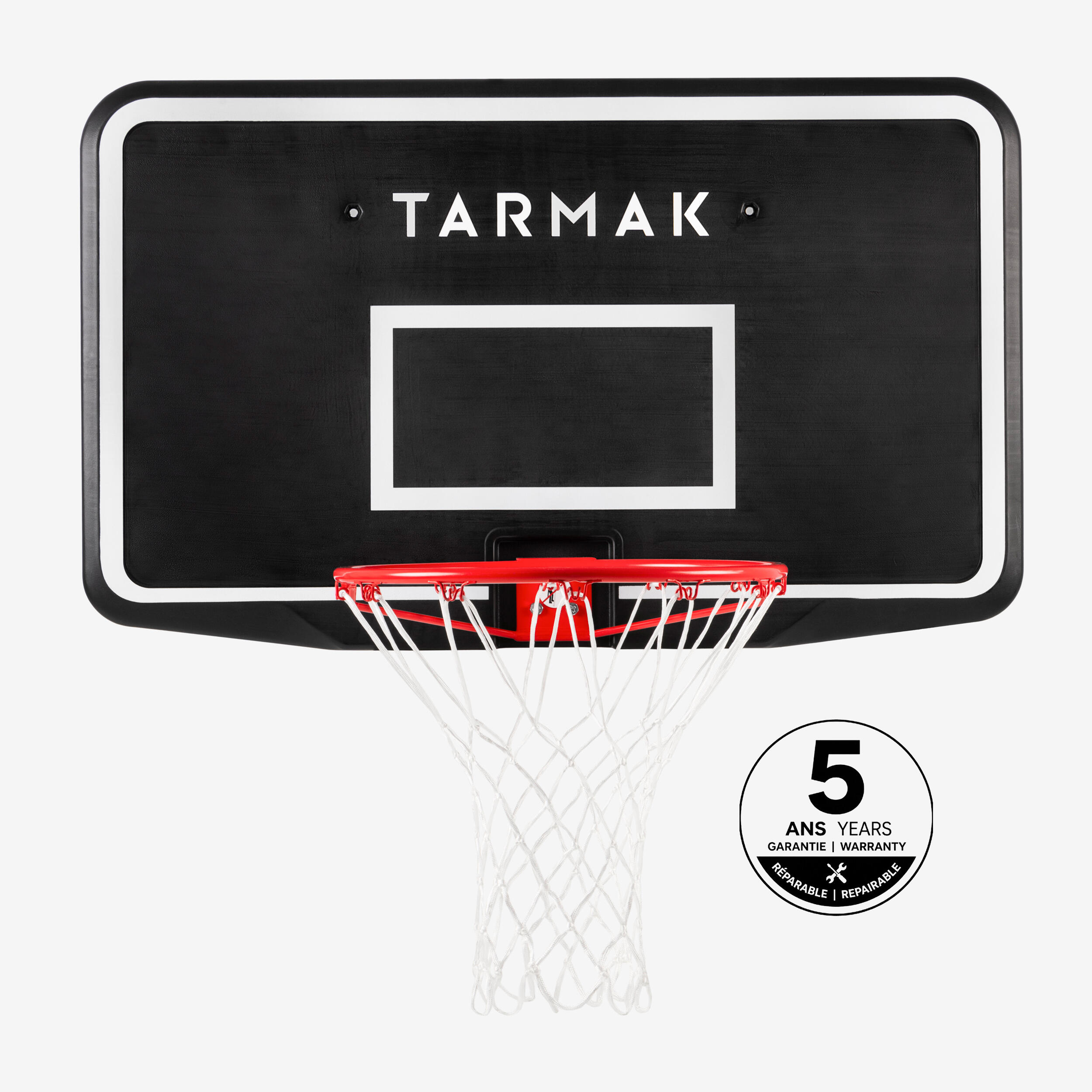 Wall-Mounted Basketball Hoop - SB 100 Black - TARMAK