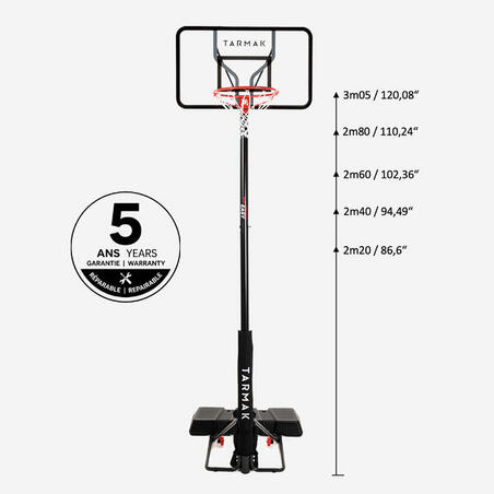 Стойка баскетбольная B100 Easy. Регул-ся без инструментов. 