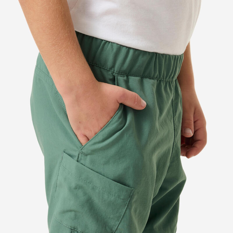 Pantalon modulabil de drumeție pentru copii de 2-6 ani, MH500 Verde