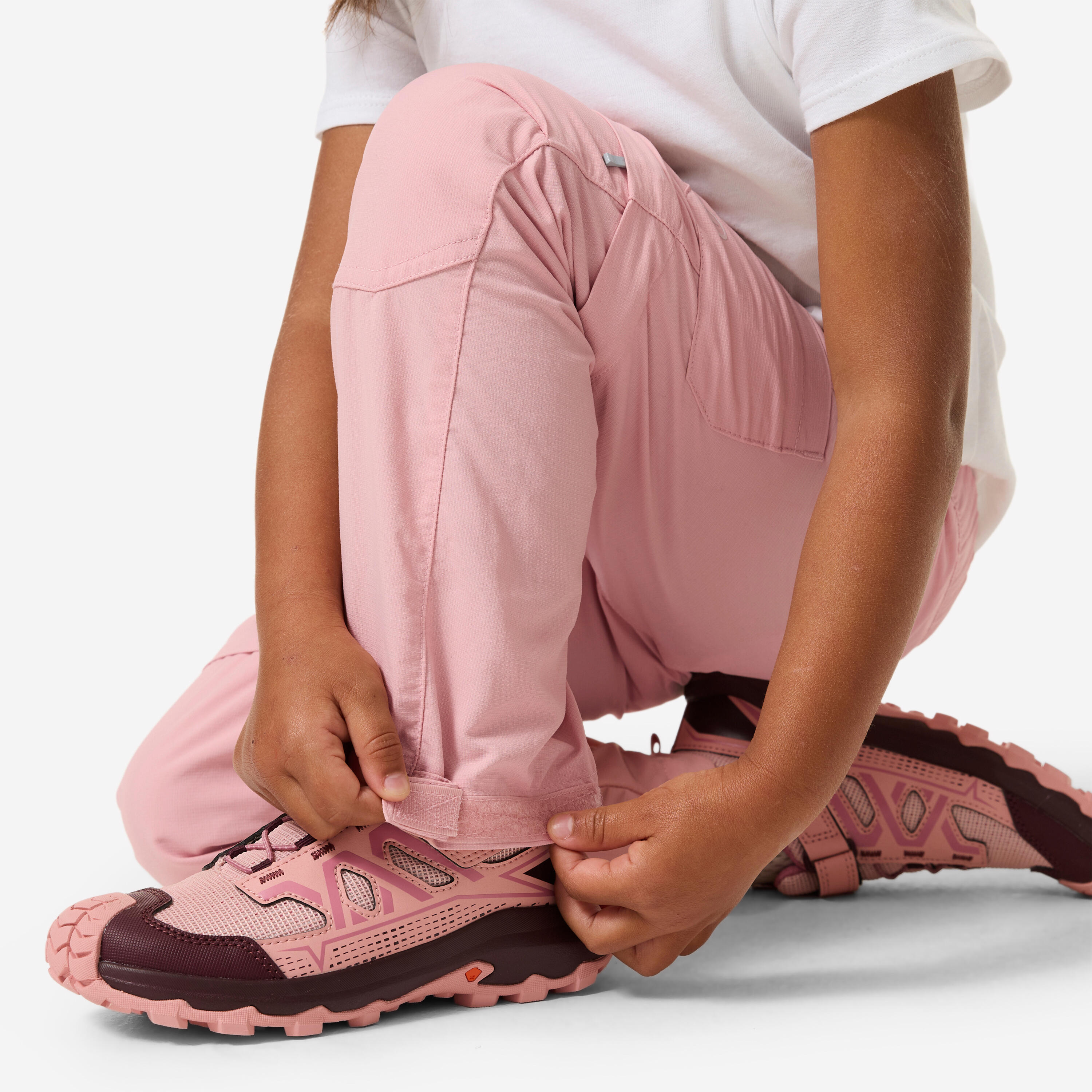 Kids’ Convertible Hiking Pants, MH 500 - QUECHUA