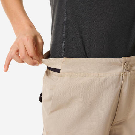 Шорти дитячі MH100 для туризму бежеві