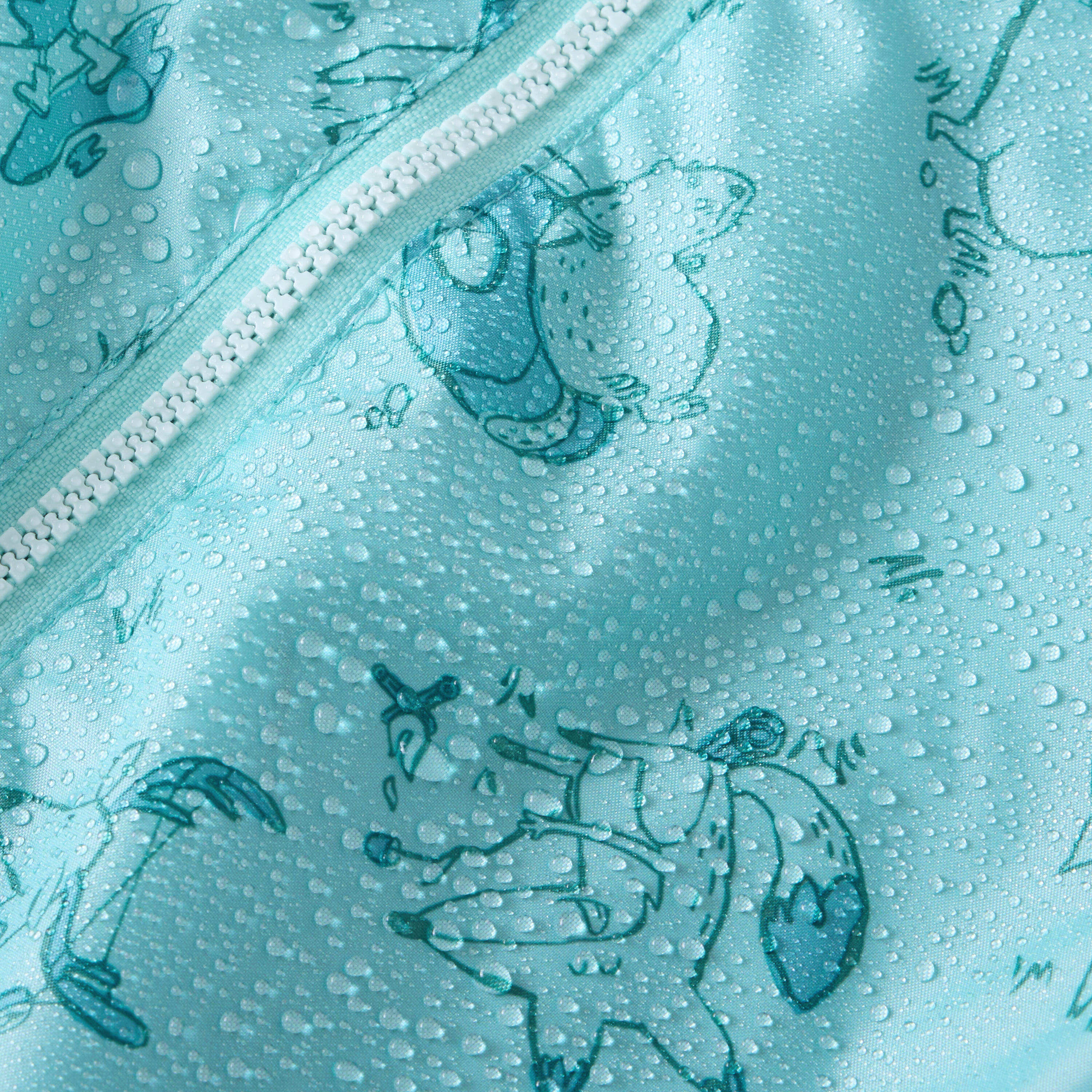 Veste imperméable de randonnée enfant 2-6 ans, MH100 zip kid bleu 3/9