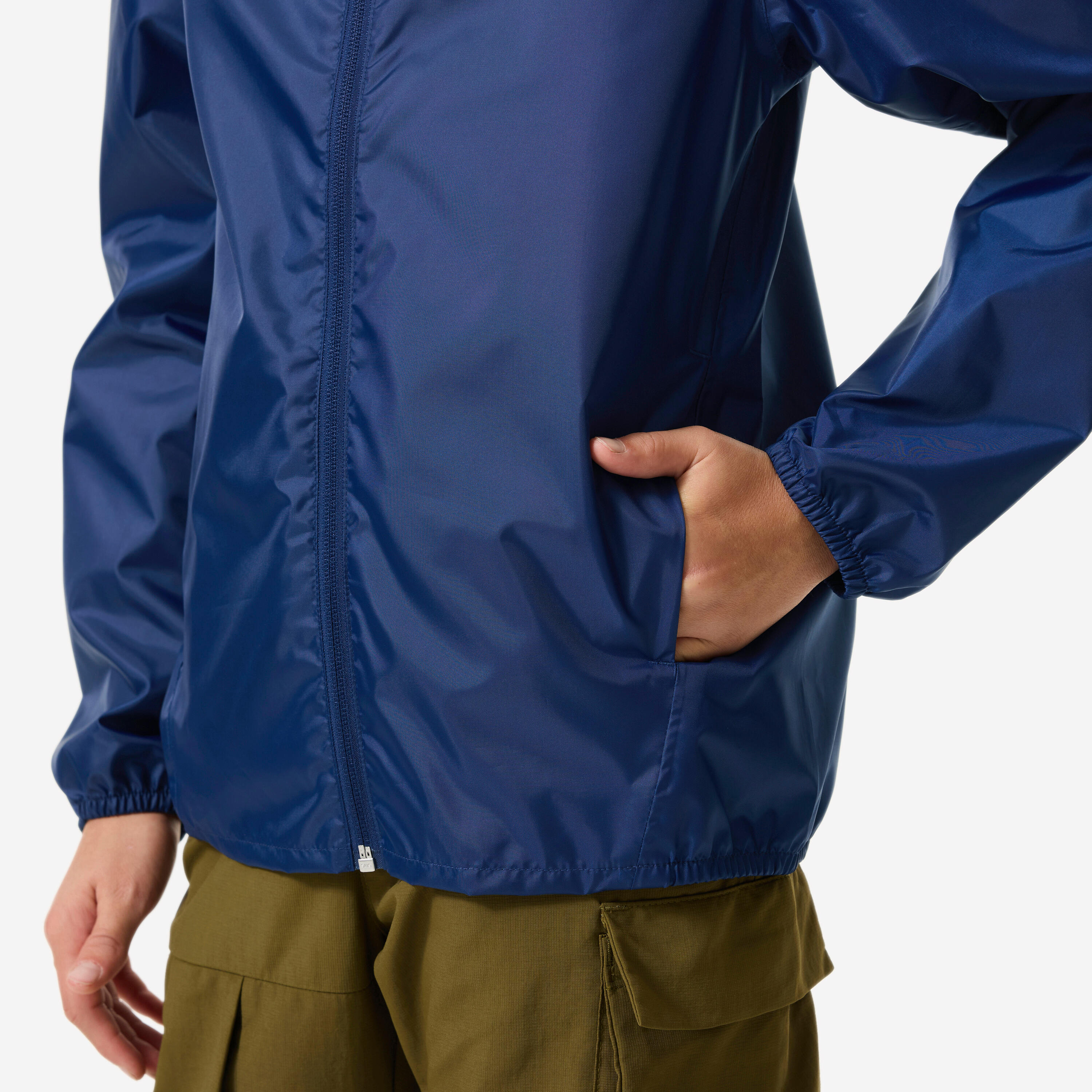 Kids’ Waterproof Hiking Jacket, MH 100 Zip TW - QUECHUA