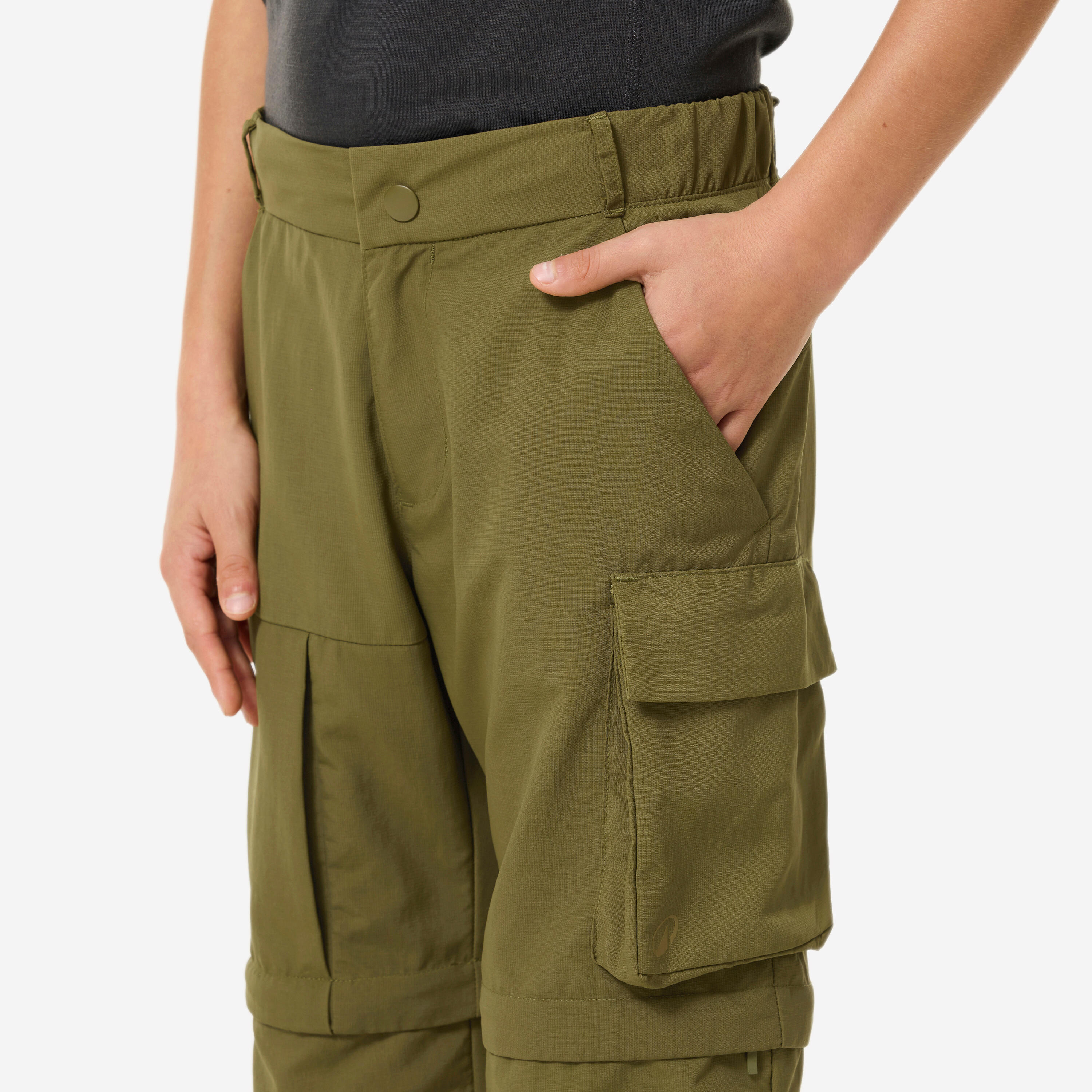 Pantalon de randonnée convertible enfant, MH 500 10/15