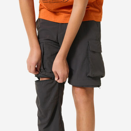 Штани модульні дитячі MH500 для гірського туризму сірі