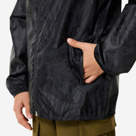 Куртка дитяча MH100 для туризму водонепроникна сіра