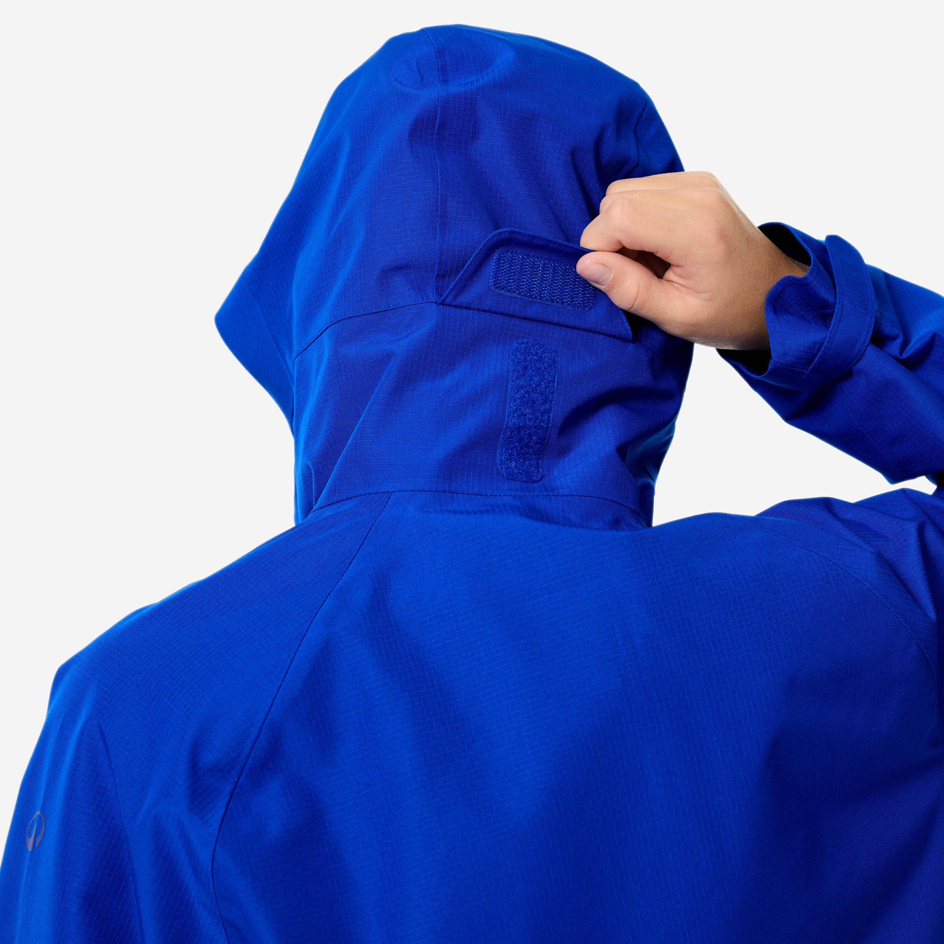 Veste de randonnée montagne imperméable légère enfant 7-15 ans, MH900 bleu 7/12