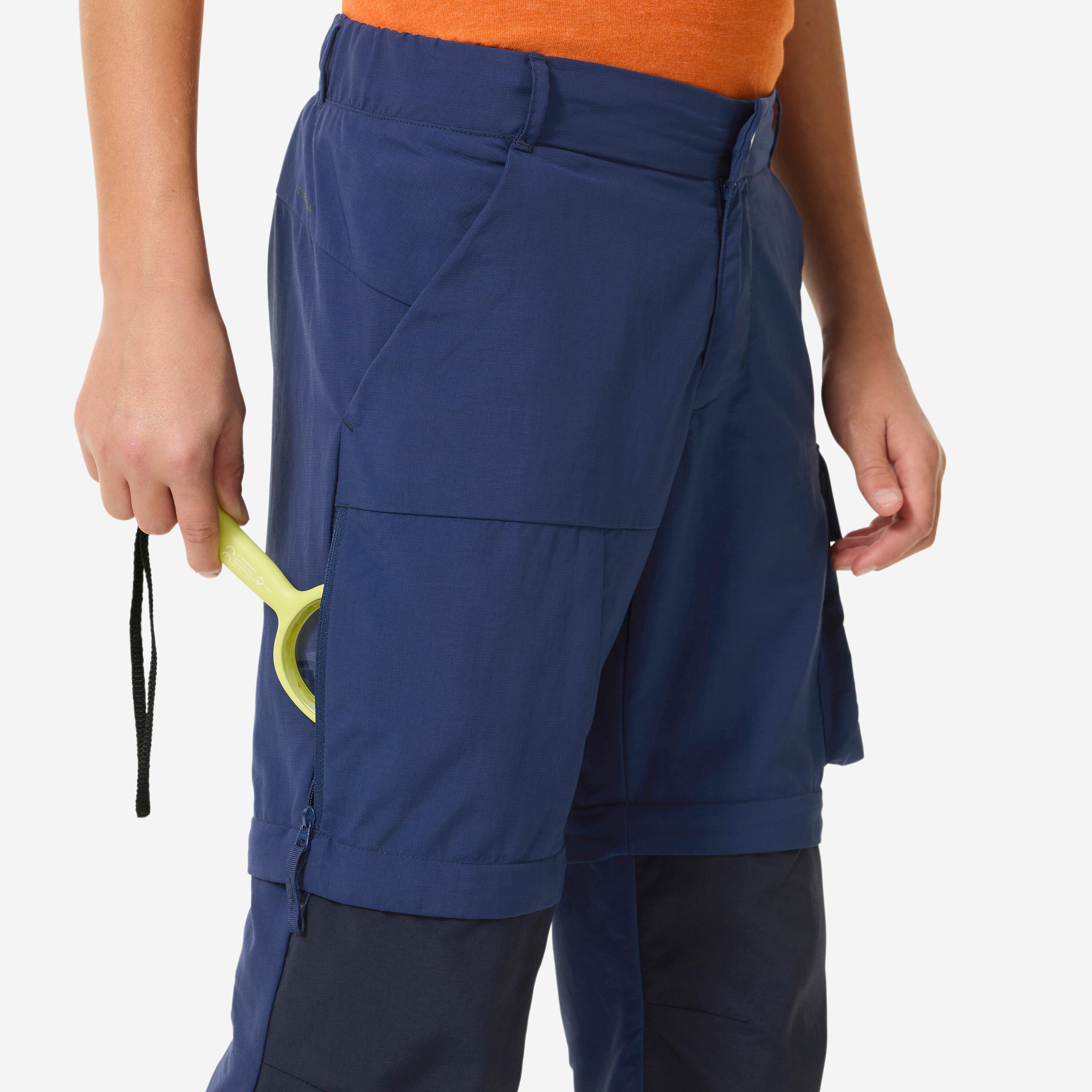 Afritsbare wandelbroek voor kinderen MH500 blauw 7-15 jaar 7/11
