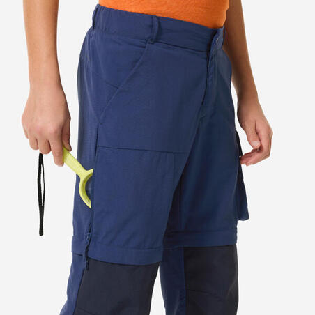 Штани модульні дитячі MH500 для гірського туризму сині