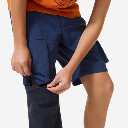 Штани модульні дитячі MH500 для гірського туризму сині