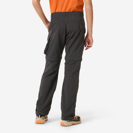 Штани модульні дитячі MH500 для гірського туризму сірі