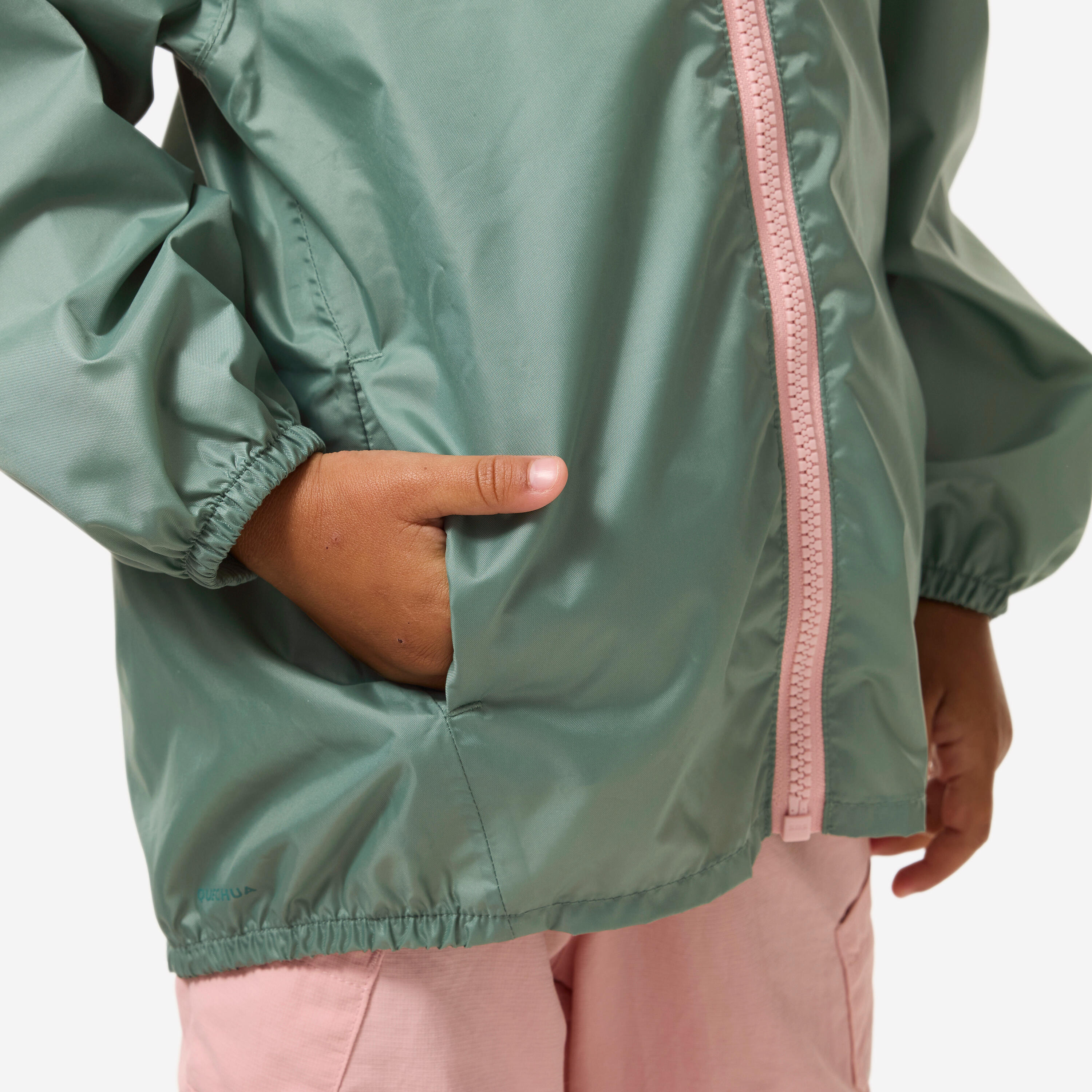 Kids’ Waterproof Hiking Jacket, MH 100 - QUECHUA