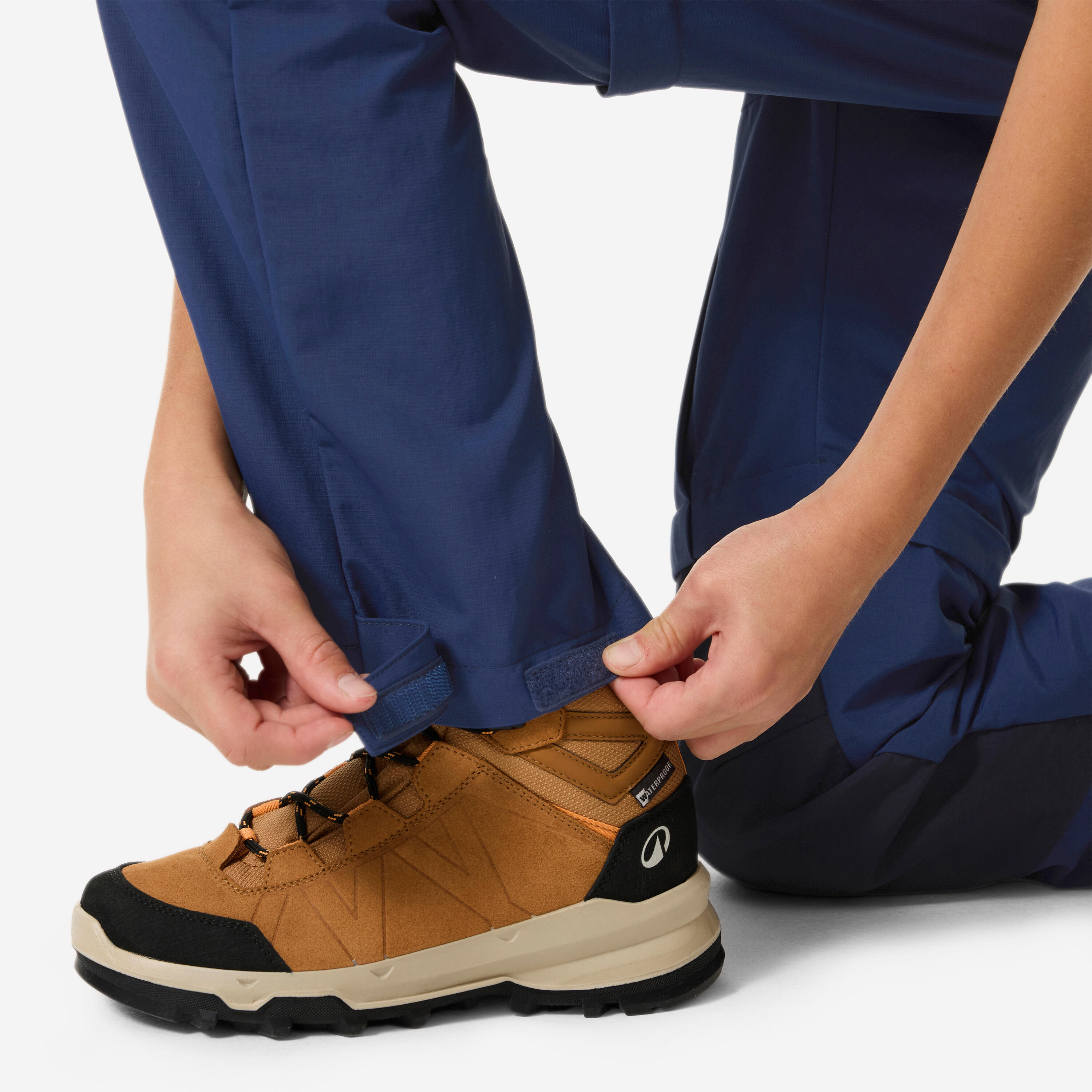 Afritsbare wandelbroek voor kinderen MH500 blauw 7-15 jaar 8/11