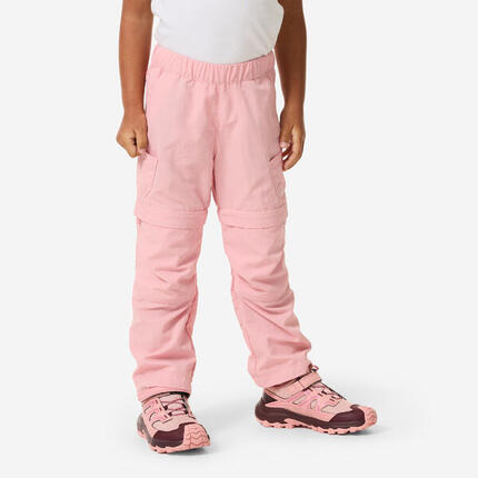 Zip-Off-Hose Kinder Wandern - MH550 rosa