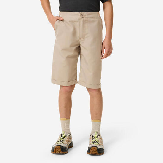 Short de randonnée enfant MH100 tw beige