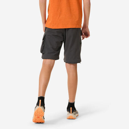 Штани модульні дитячі MH500 для гірського туризму сірі