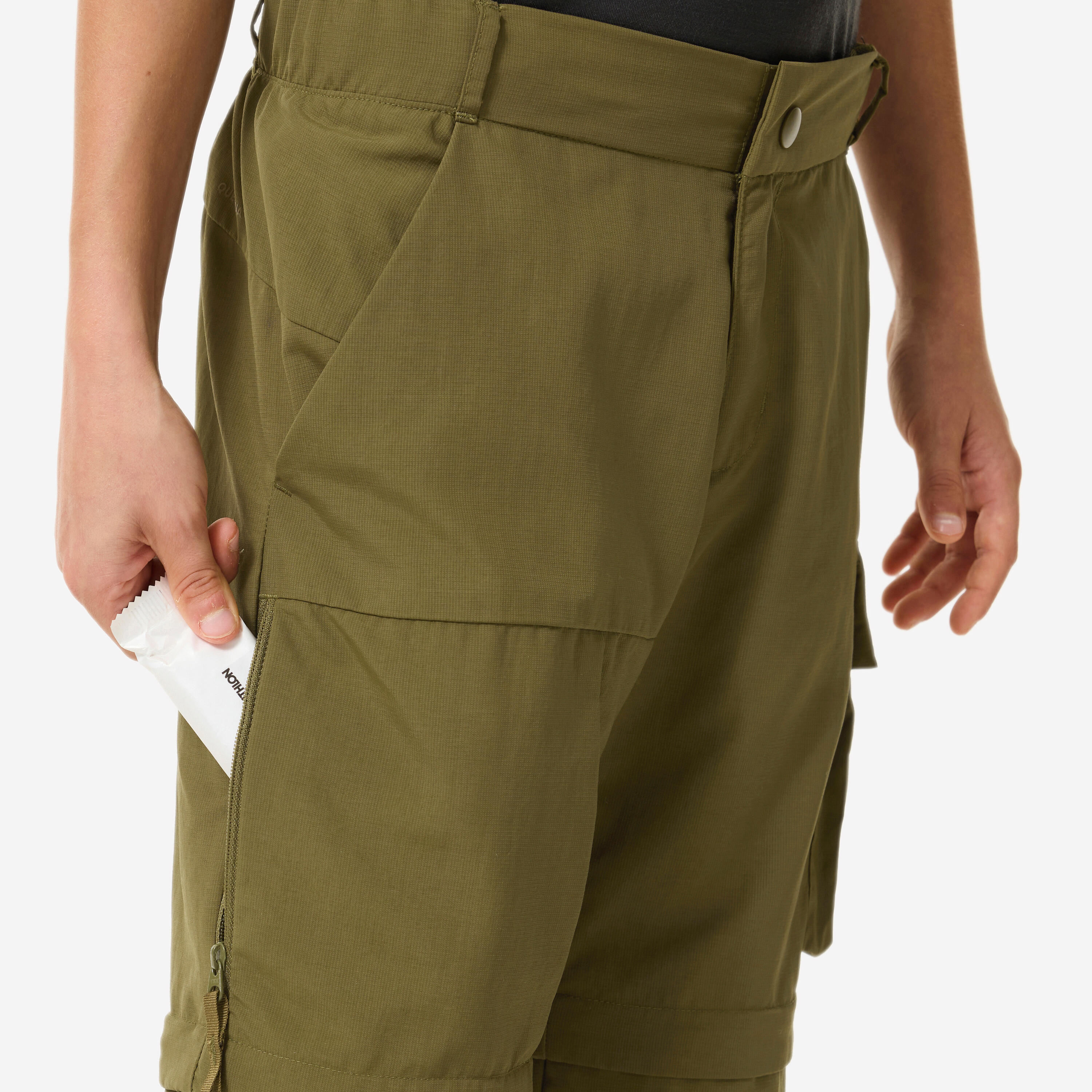 Pantalon de randonnée convertible enfant, MH 500 7/15