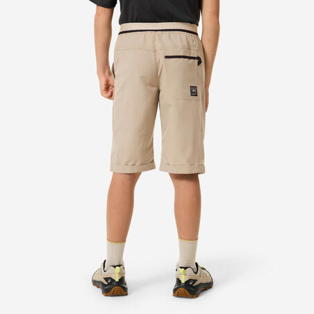 Шорти дитячі MH100 для туризму бежеві