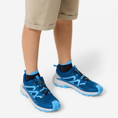 Черевики дитячі CROSSROCK для туризму низькі водонепроникні блакитні EU35-38