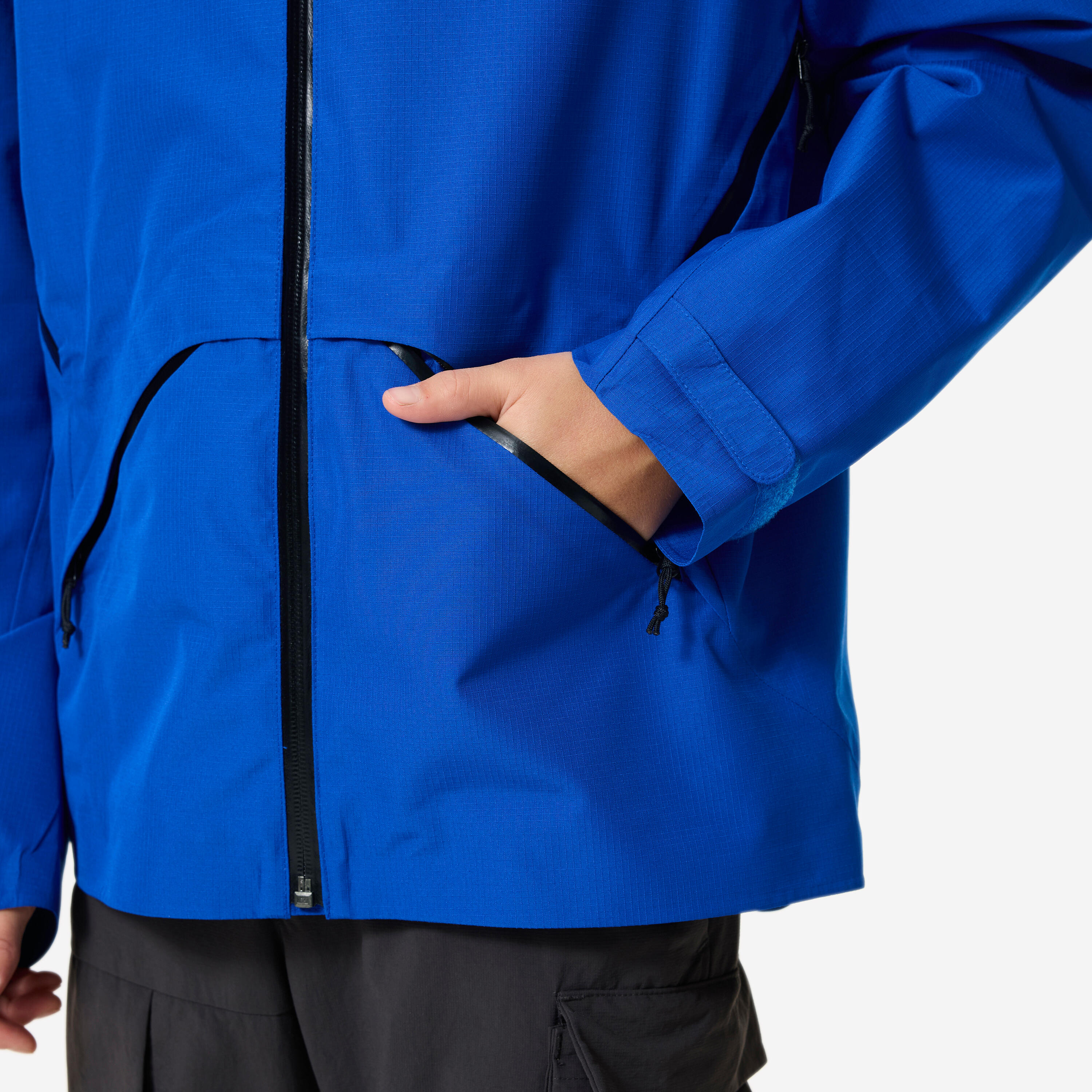 Veste de randonnée montagne imperméable légère enfant 7-15 ans, MH900 bleu 6/12