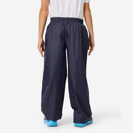 БРЮКИ ВЕРХНИЕ ПОХОДНЫЕ ВОДОНЕПРОНИЦАЕМЫЕ ДЛЯ ДЕТЕЙ 7–15 ЛЕТ СИНИЕ MH100