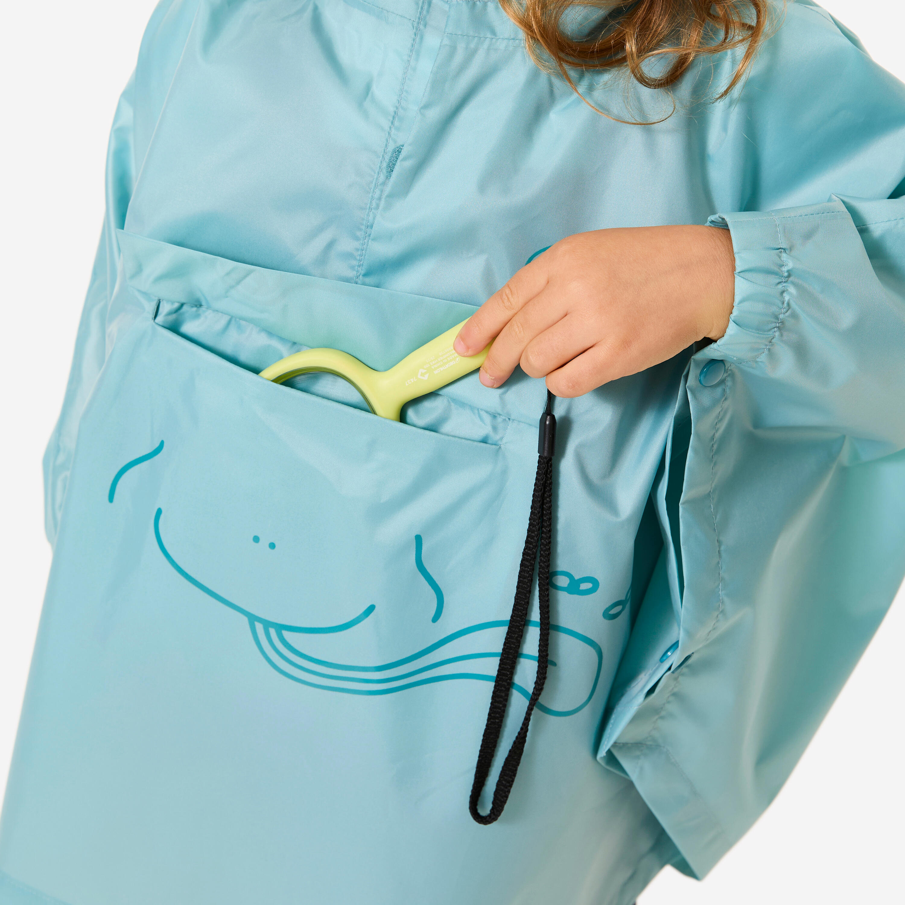 Kids’ Waterproof Hiking Poncho, MH 100 - QUECHUA