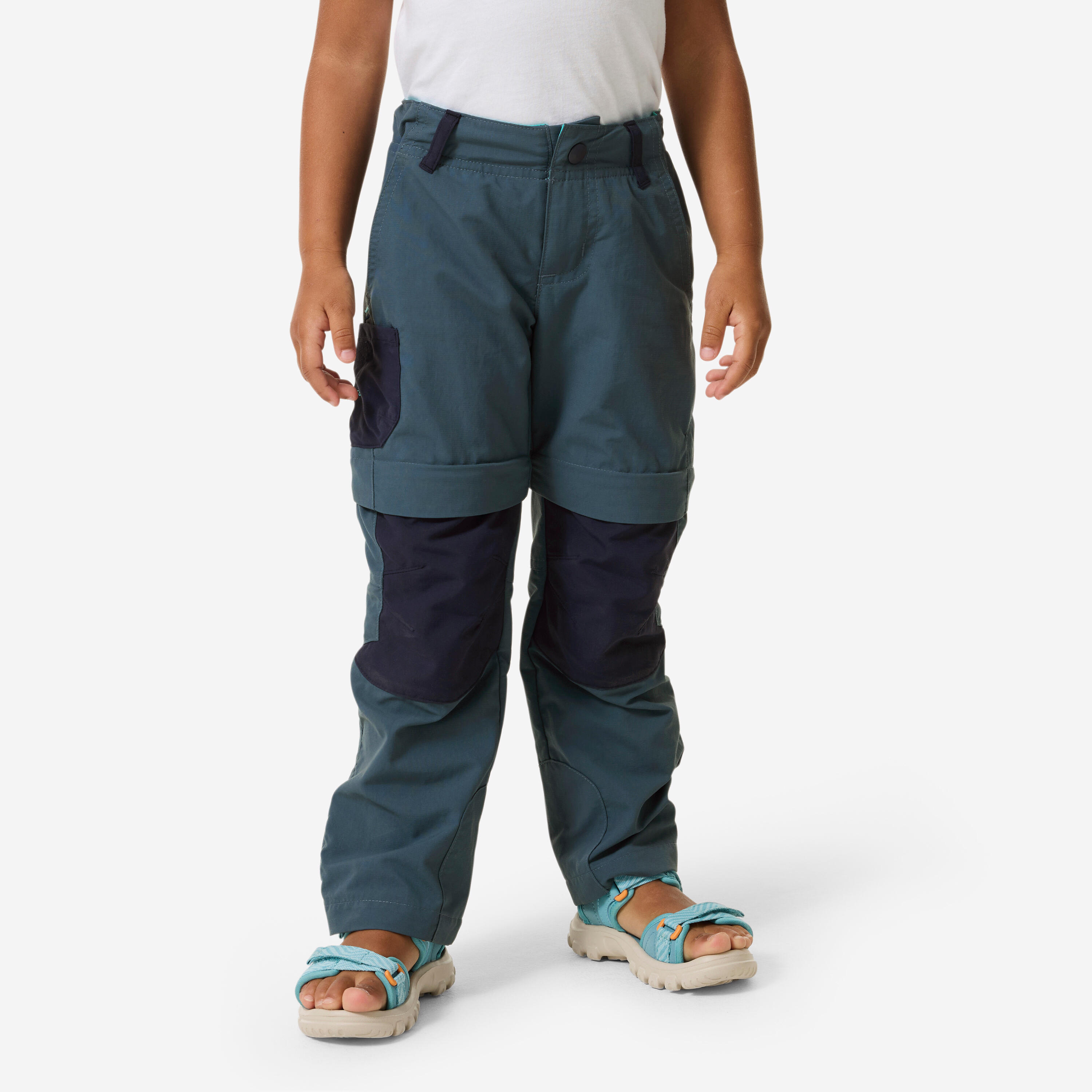 Kids Hiking Trousers MH500 Grey