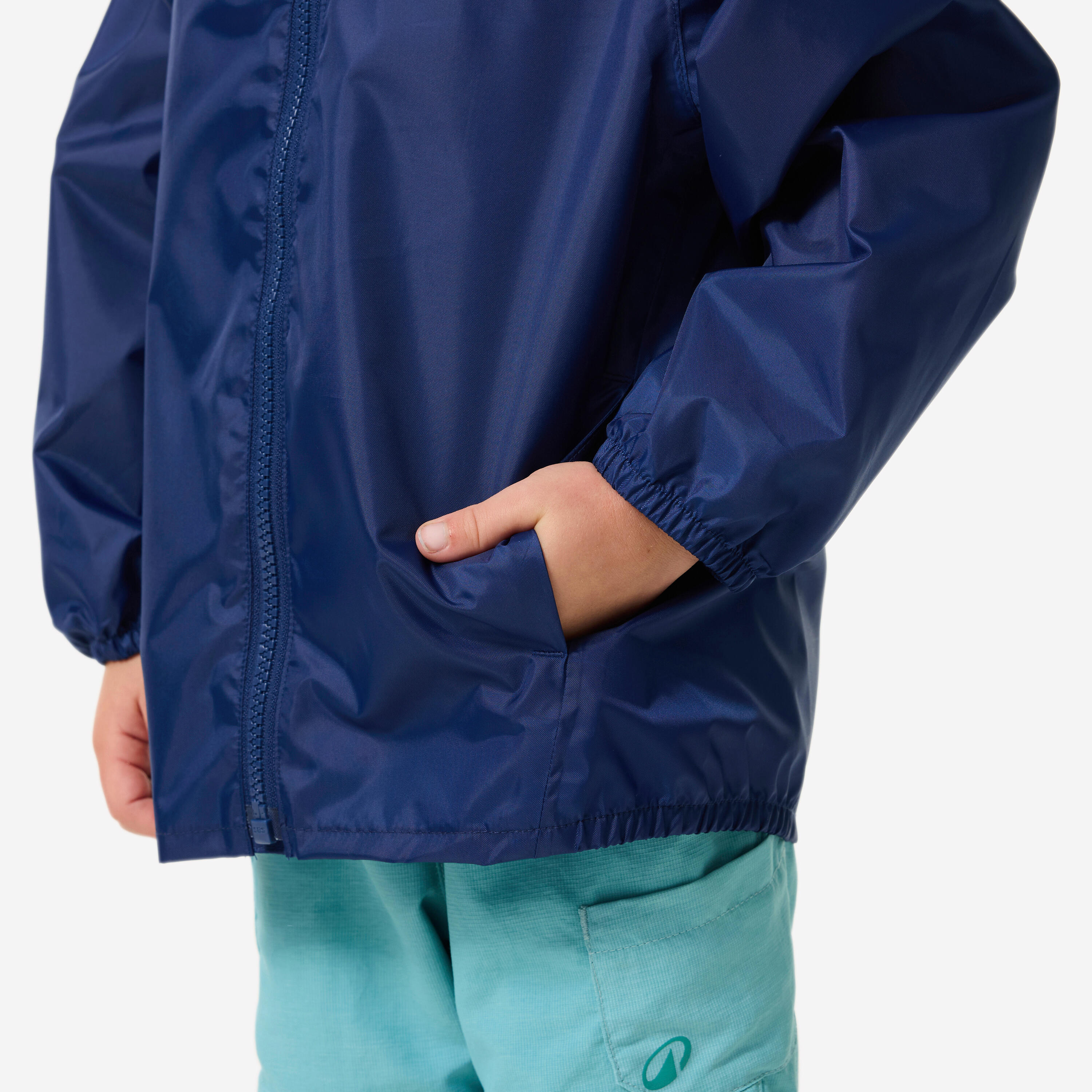 Kids’ Waterproof Hiking Jacket, MH 100 - QUECHUA