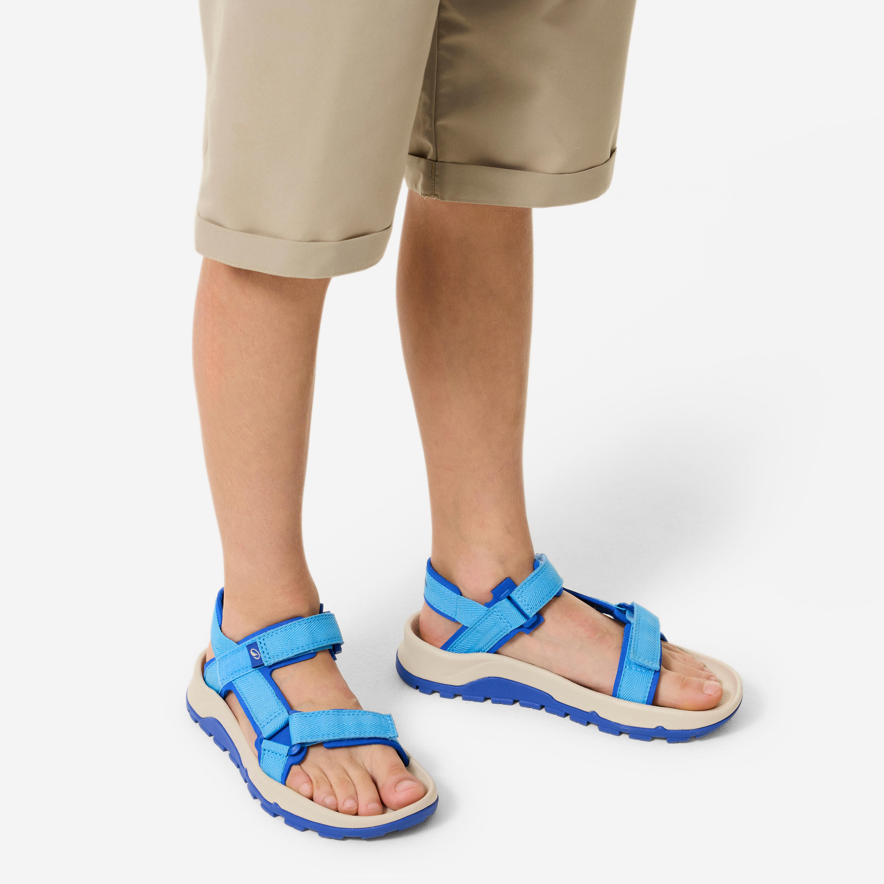 Kids’ Hook-and-Loop Hiking Sandals, NH 500 Sizes 7.5C–6 - QUECHUA