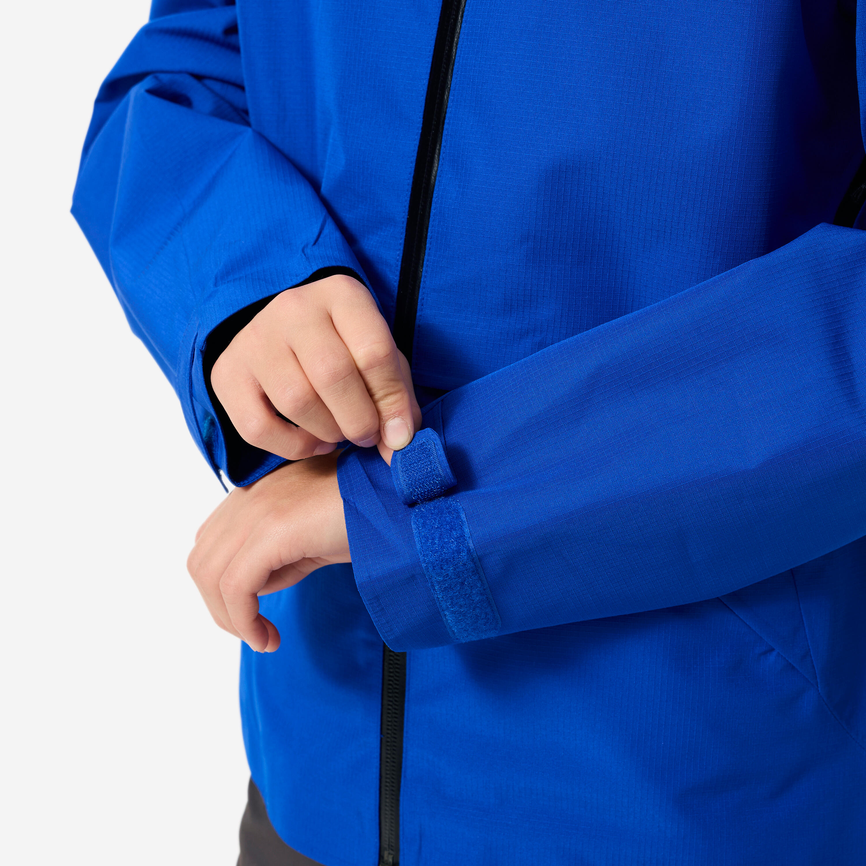 Veste de randonnée montagne imperméable légère enfant 7-15 ans, MH900 bleu 10/12