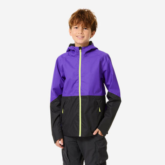 Giacca trekking bambino MH500 impermeabile azzurra