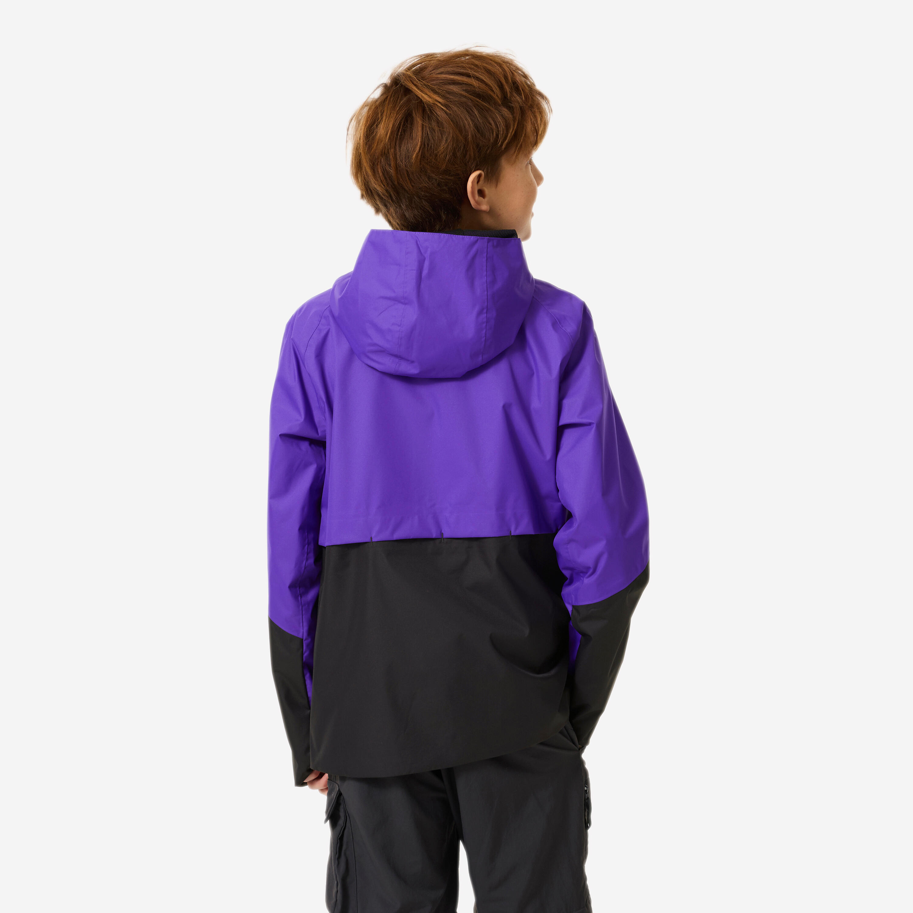 Manteau de randonnée imperméable enfant, MH 500 Âge 7-15 ans 4/10