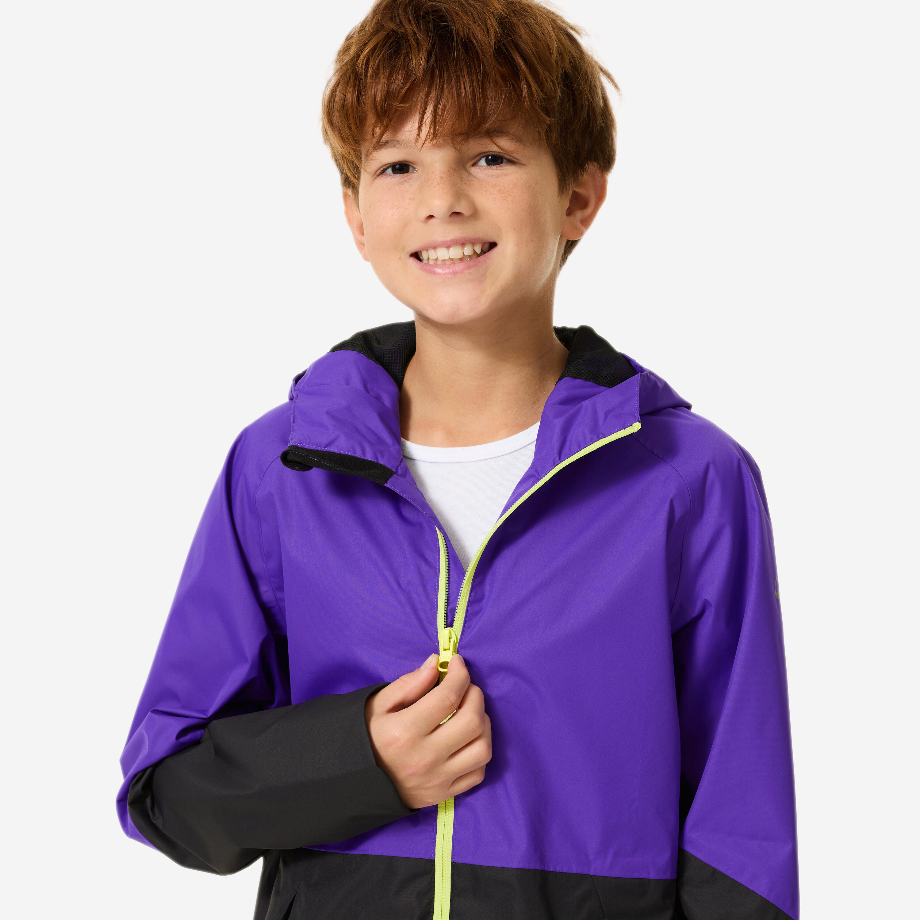 Manteau de randonnée imperméable enfant, MH 500 Âge 7-15 ans 8/10