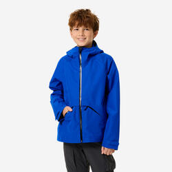 Veste de randonnée montagne imperméable légère enfant 7-15 ans, MH900 noir