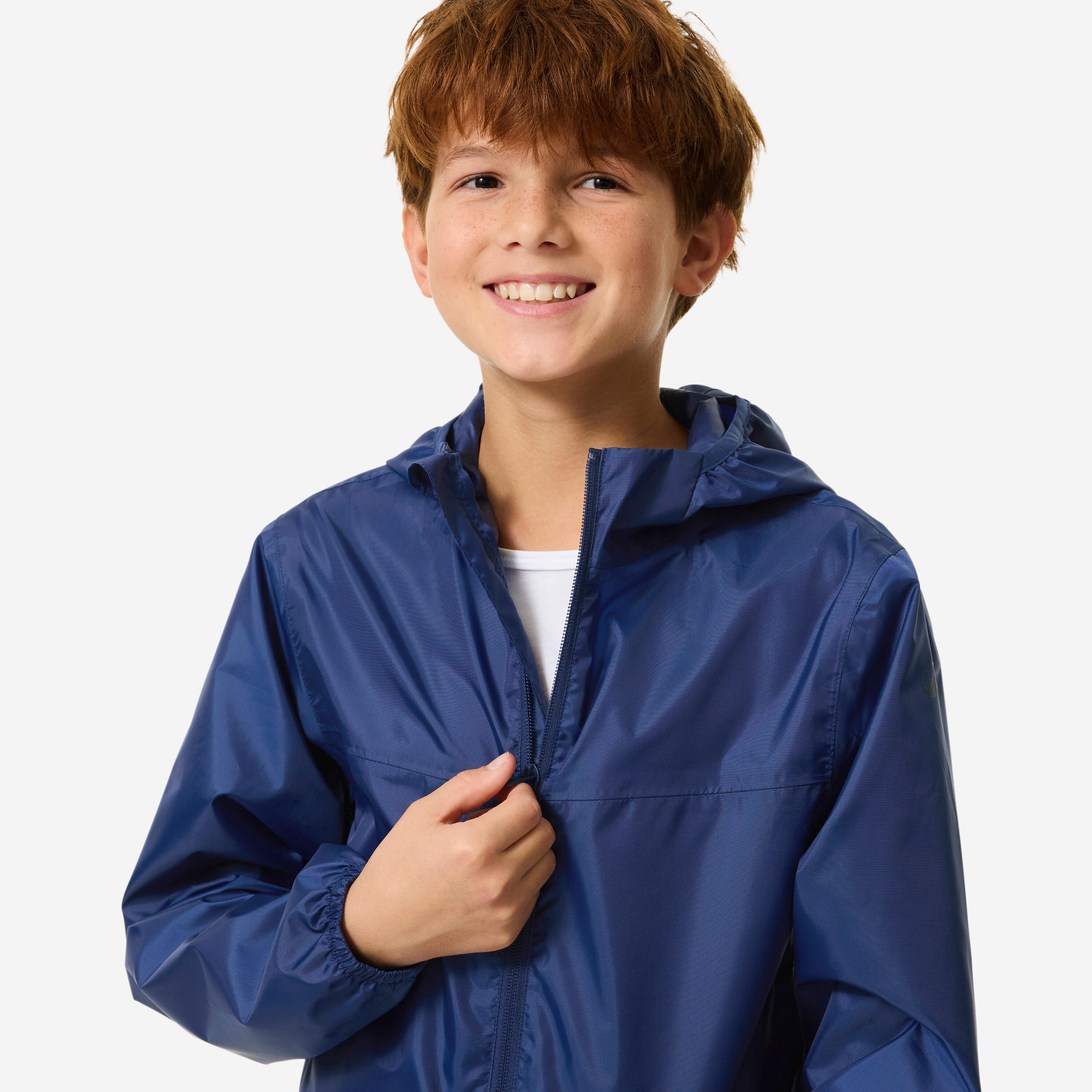 Kids’ Waterproof Hiking Jacket, MH 100 Zip TW - QUECHUA
