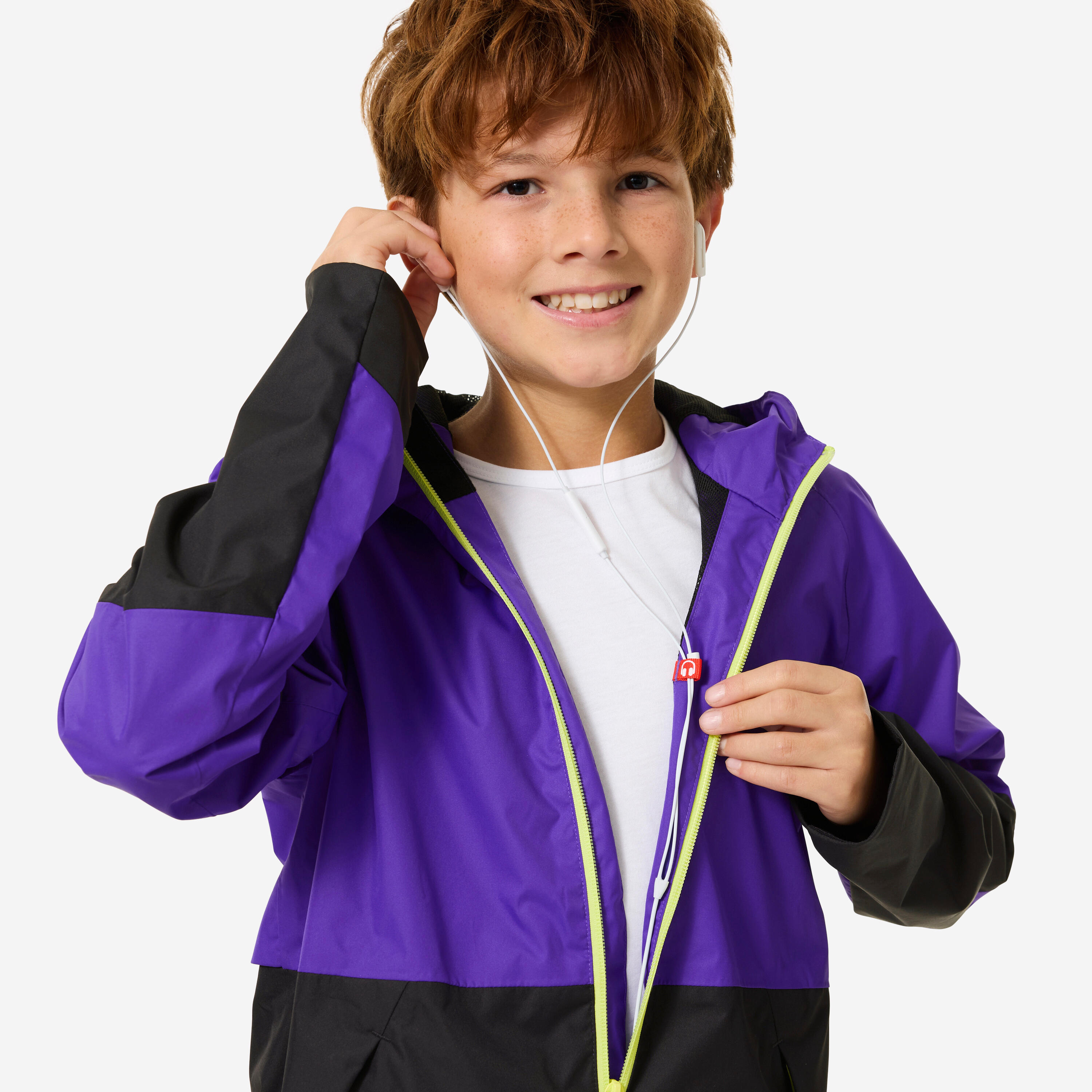 Manteau de randonnée imperméable enfant, MH 500 Âge 7-15 ans 7/10