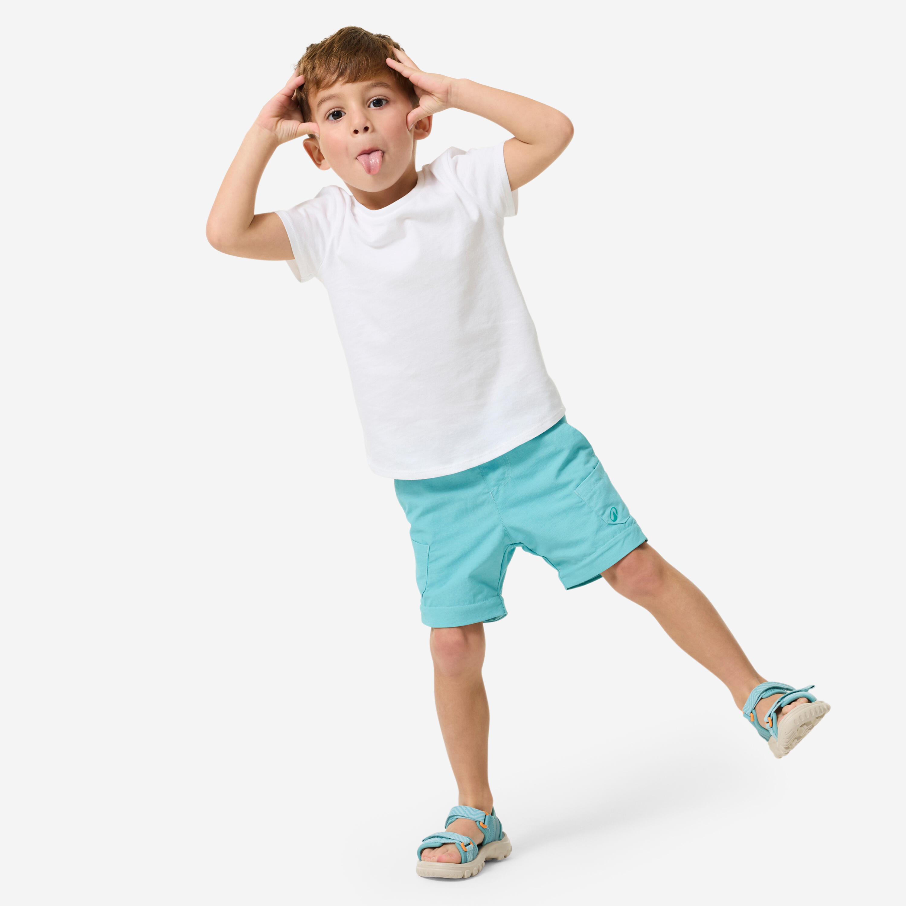 Modulare Wanderhose Kinder 2–6 Jahre, MH500 Kid blau 2/10
