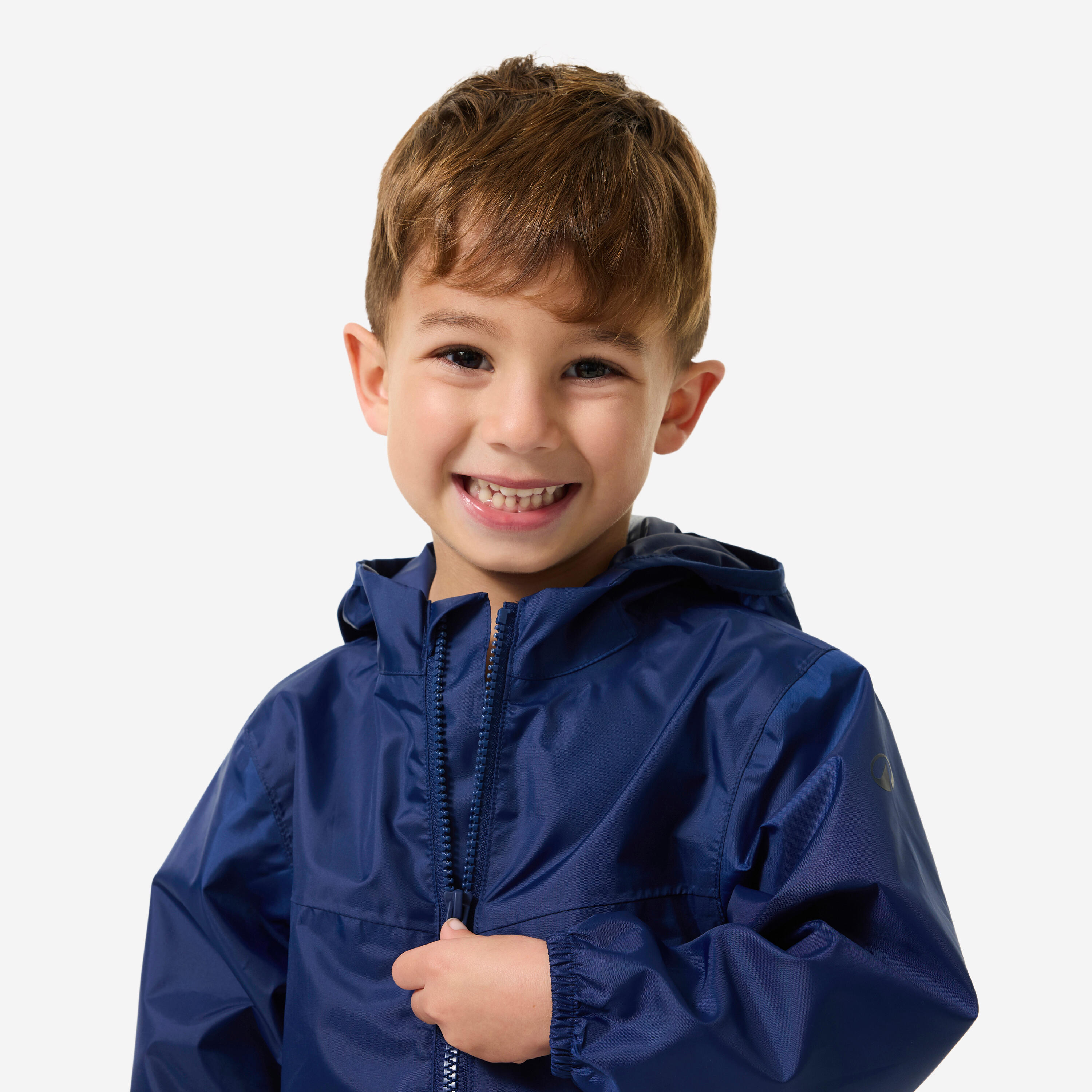 Kids’ Waterproof Hiking Jacket, MH 100 - QUECHUA