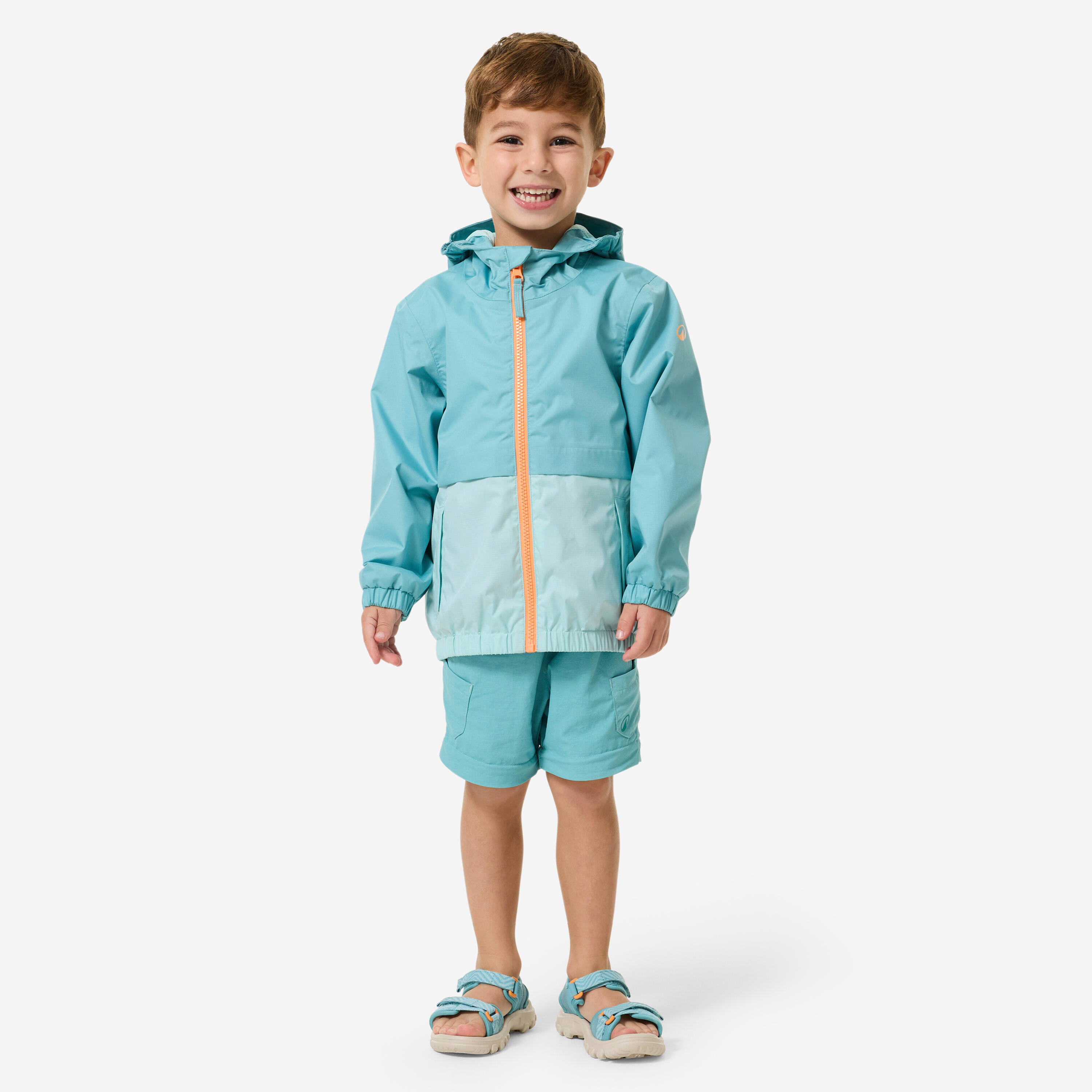Manteau de randonnée imperméable enfant, MH 500 Âge 2-6 ans 2/7