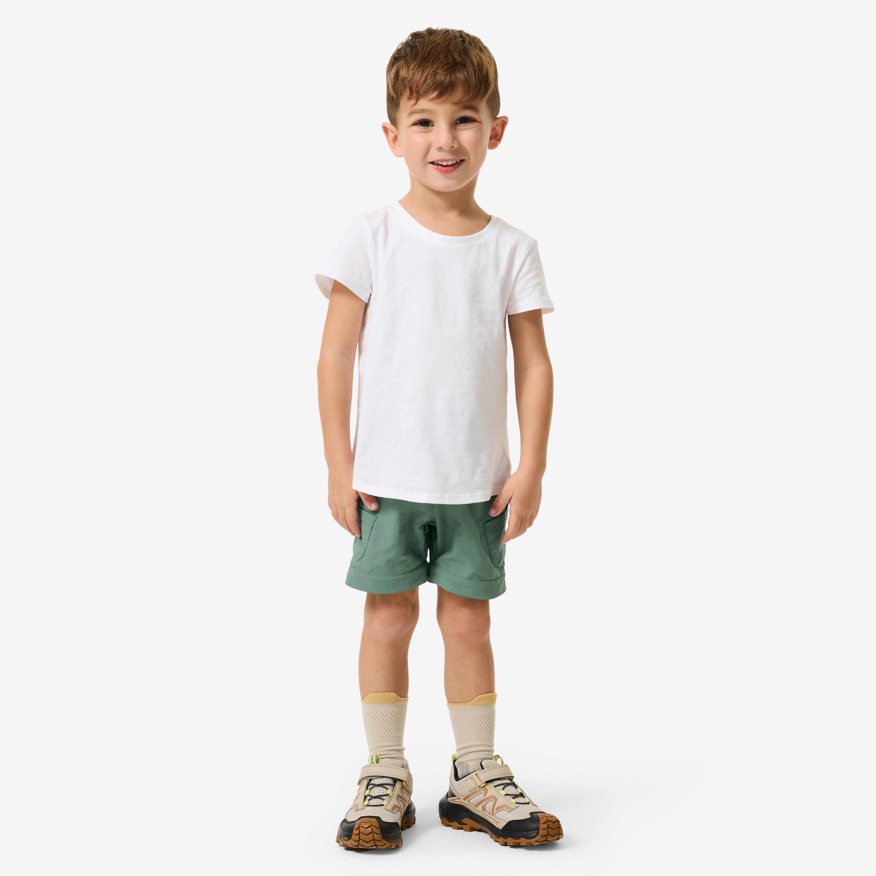 Kids’ Convertible Hiking Pants, MH 500 - QUECHUA