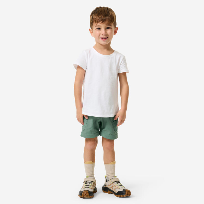 Pantalon modulabil de drumeție pentru copii de 2-6 ani, MH500 Verde
