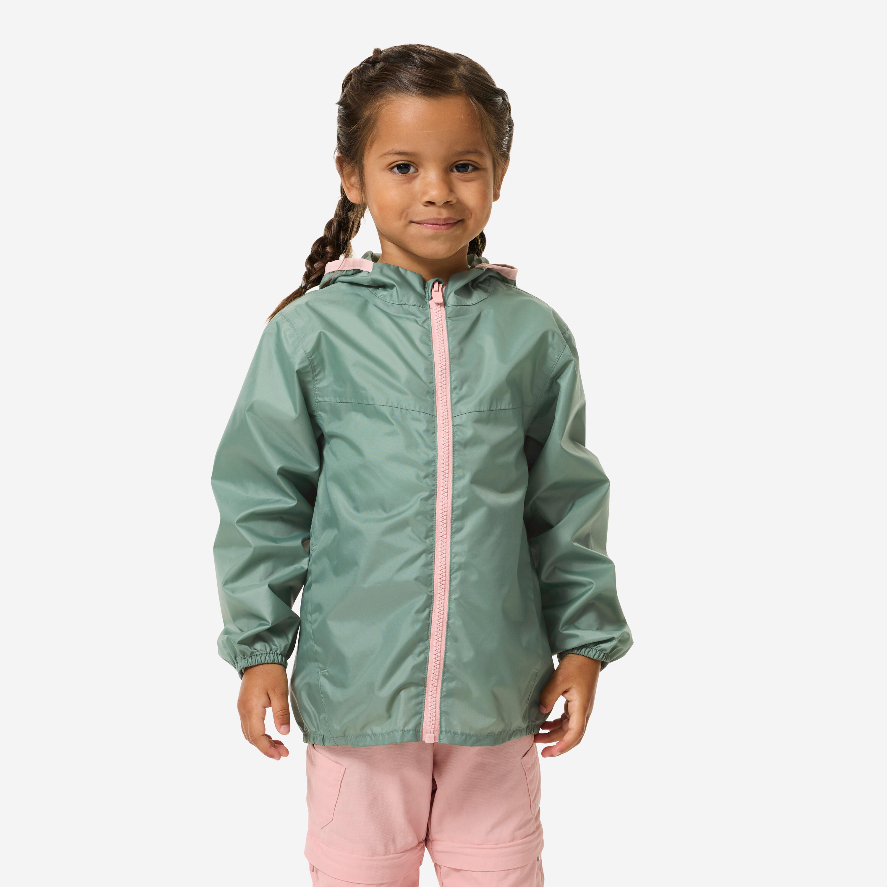 Kids’ Waterproof Hiking Jacket, MH 100 - QUECHUA